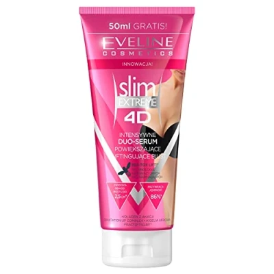 Bild av Eveline Cosmetics Bust Push Up Serum Bröstförstoring Cream för kvinnor 200 ml Intensiv bröstförbättrare Synliga bröstlyftningsresultat Bekräftad effektivitet