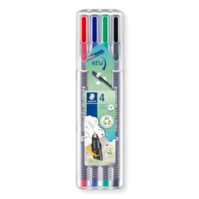 Bild av Staedtler 334 SB4 Fineliner triplus 4 ST, dreikant, 0.3 mm