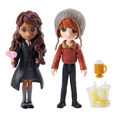 Bild av Wizarding World Harry Potter Lekset med Ron Weasley och Parvati Patil samlarfigurer, leksaker för barn från 5 år, fanartikel
