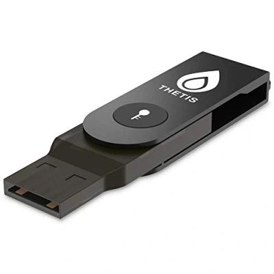 Bild av FIDO2 Säkerhetsnyckel [Folding Design] Thetis Universal Two Factor Authentication FIDO USB (Typ A) för flerskiktsskydd (HOTP) i Windows/Linux/Mac OS,Gmail,Facebook,Dropbox,SalesForce,GitHub