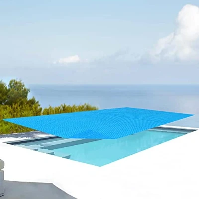 Bild av [en.casa] pool solskydd 549 x 274 cm solpresenning solfilm kantig skydd presenning blå