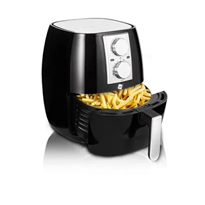 Bild av NK Mekanisk varmluftsfritös 4,5 l XL, lätt att använda, 6 program, 1 500 W, justerbar temperatur upp till 200 C (digital receptbok ESP/EN) diskmaskinssäker