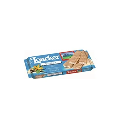 Bild av 6x Loacker Vaniglia vaniljvåfflor våfflor med vaniljkräm kakor 175 g