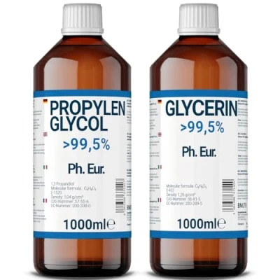 Bild av 1 000 ml glycerin propylenglykol i farmakvalitet &gt;99,5 % Ren E422 E1520 DIY