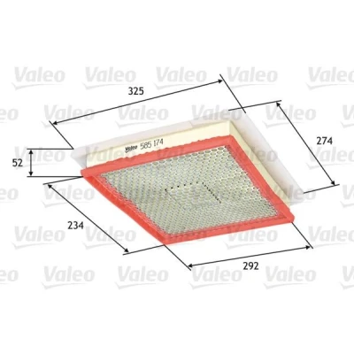 Bild av VALEO 585174 Filtre à air 51 234 293 Cartouche filtrante avec préfiltre OPEL: Zafira A, Astra H 3/5 portes, GTC, VAUXHALL: Mk5