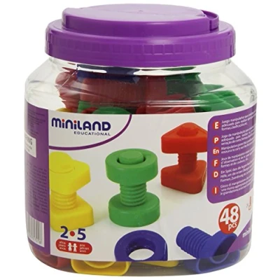 Bild av Miniland 31721 skruvar och muttrar spel