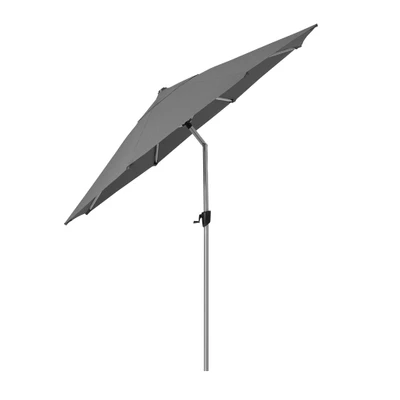 Bild av Cane line Sunshade Parasol w/Tilt system Parasoll Silver Mat Anodized / Anthracite H248 x D300 cm