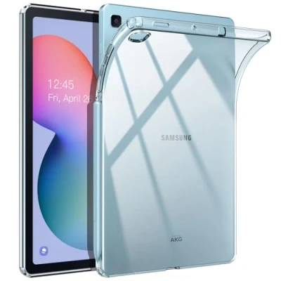 Bild av TiMOVO för Samsung Galaxy Tab S6 Lite klart fodral 2024/2022/2020, smalt och lätt TPU transparent baksida skyddande alla nya 10,4 tum surfplatta, klar