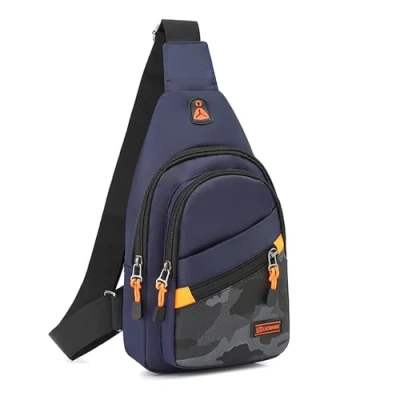Bild av Imwell Sling Chest Crossbody Bag, vattentät axelväska, blå