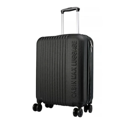 Bild av Cabin Max 55 x 40 20 cm handbagage Resväska vagn, 4 hjul, expanderbar 25, lämplig för Ryanair, Easyjet, Wizzair, Iberia, Lufthansa, Tui, Eurowings, Vueling, Svart, 55x40x20cm,