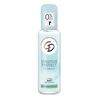 Bild av CD deodorant atomizer &quot;Sensitive Protect&quot;, 75 ml, mild utan aluminiumsalter och alkohol, lämplig för känslig hud, långvarigt skydd 48 timmar, vegansk
