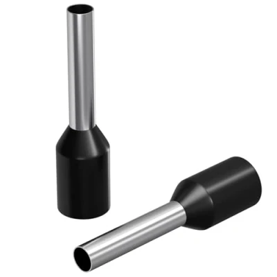 Bild av 100 x trådhylsor isolerade 1,5 mm²/8 mm svart