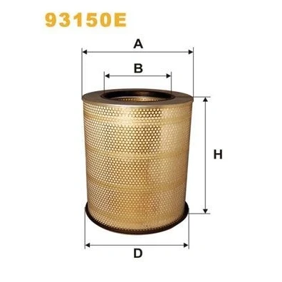 Bild av WIX FILTERS 93150E Filtre à air 411 332 Cartouche filtrante VOLVO: FMX, FM 12