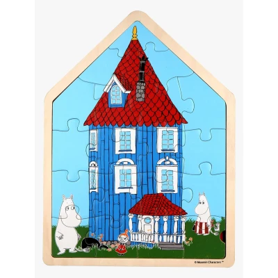 Bild av Mumin Träpussel Muminhuset 19 Bitar