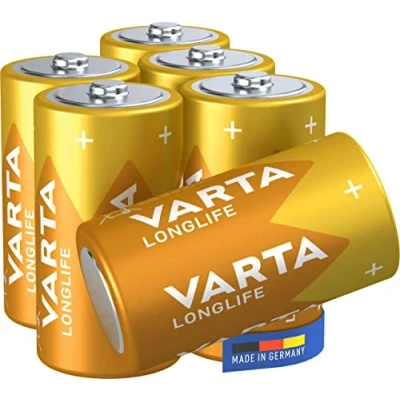 Bild av VARTA Longlife C (LR14) är ett alkaliskt batteri i 6 idealisk för fjärrkontroll radio väckarklocka och klocka