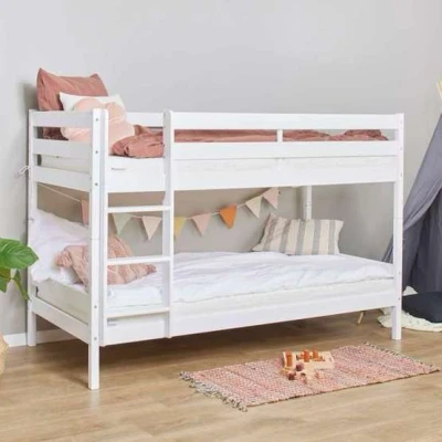 Bild av Hoppekids ECO Comfort Våningssäng Med 2x Dream Skummdrass 90x200 Trä