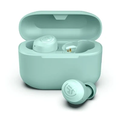 Bild av JLab Go Air Pop+ True Wireless Earbuds, In Ear Hörlurar, Bluetooth 35H Speltid, Hörlurar med Mikrofon, USB C Laddningsetui, Dual Connect, EQ3 Ljud, Mynta