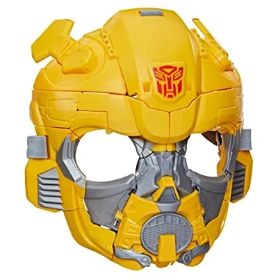 Bild av Transformers leksaker, filmen Transformers: Rise of the Beasts, Bumblebee 2 i 1 mask som kan omvandlas för barn från 6 år, 22,5 cm