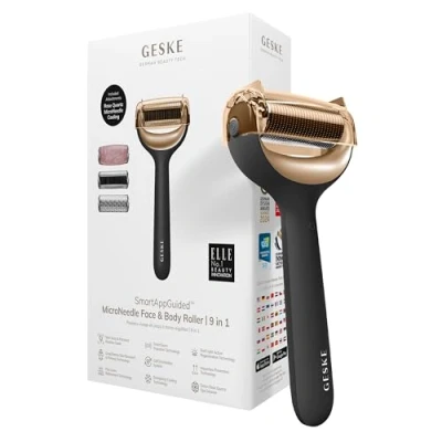 Bild av Geske Microneedle FACE BODY Roller 9 IN 1 Electronic Tools SMARTAPPGUIDED Ansiktsvård tillbehör, Storlek: One Size, Gray