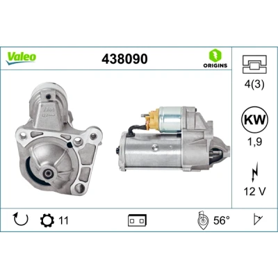 Bild av Startmotor VALEO 438090