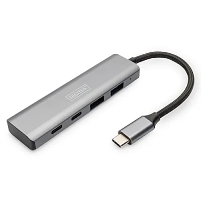 Bild av DIGITUS Hub USB C 4 port ports porte Grey