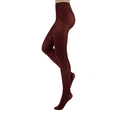 Bild av CALZITALY strumpbyxor av merinoull, vinterstrumpbyxor, varma svart, grå, marinblå, violett, brun, beige, Bordeaux, grön S, M, L, XL 100 DEN Tillverkad i Italien, M