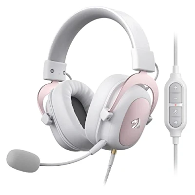 Bild av Redragon H510 Zeus trådbundet spelheadset 7.1 surroundljud öronkuddar med minnesskum 53 mm drivrutiner avtagbar mikrofon hörlurar flera plattformar fungerar PC/PS4 och Xbox One,