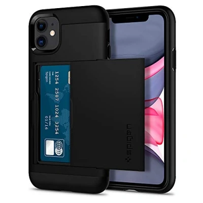 Bild av Spigen Slim Armor CS Skal Kompatibel med iPhone 11 case Fodral Svart