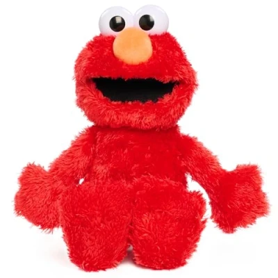 Bild av Just Play Tickle Me Elmo Sesame Steet 33 cm plyschleksak, skrattar, rör sig och fnissar, röd, leksak för 18 månader