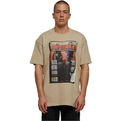 Bild av Upscale by Mister Tee Unisex Magazine Tshirt med print, Storlek: XL, Sand
