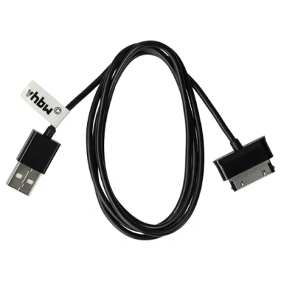 Bild av vhbw USB laddningskabel kompatibel med Samsung Galaxy P1000, Tab 2 GT P5110, P5100, Note 10.1 N8000, N8010, LTE N8020