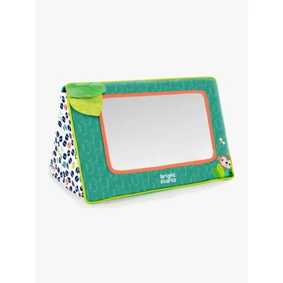Bild av BrightStarts Safari Mirror Aktivitetsleksak, Grön/Mönstrad