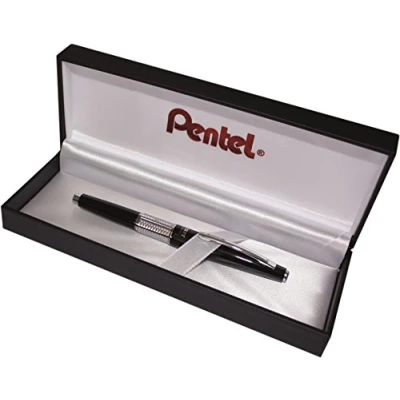 Bild av Pentel Kerry P1037 högkvalitativ tryckpenna i presentförpackning, 0,7 mm, hårdhetsgrad HB, svart (1 styck)