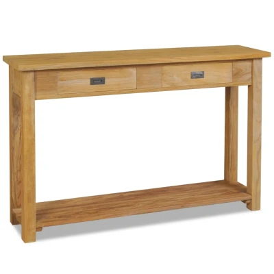 Bild av Konsolbord i massiv teak 120x30x80 cm
