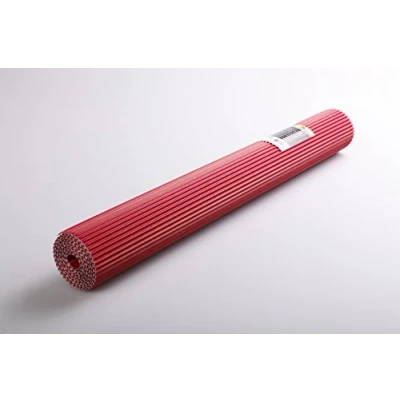 Bild av Clairefontaine Ref 451006C Maildor korrugerad kartongrulle (enkel rulle) 2 x 0,70 m storlek, 175 gsm bräda, lämplig för att göra 3D skapelser röd