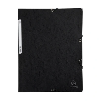 Bild av Exacompta Gummibandsmapp 3 klaff Nature Future® A4, 250 ark, 240 x 320 mm, presspan, svart
