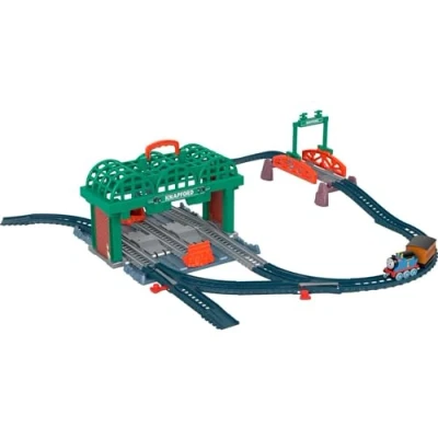 Bild av Fisher Price Thomas &amp; Friends Knapford Station Train Set track with 2 in 1 playset and storage case for preschoolers 3+