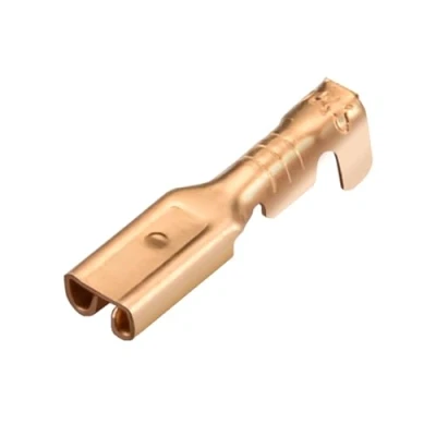 Bild av Heschen 2,8 mm Spade Quick Splice Crimpterminaler, 100 st Mässing, Icke isolerade, 0,5 mm² till 0,8 kablar