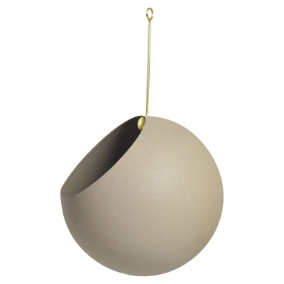 Bild av AYTM Globe blomkruka, hängande, Ø 17 cm, grå, aluminium