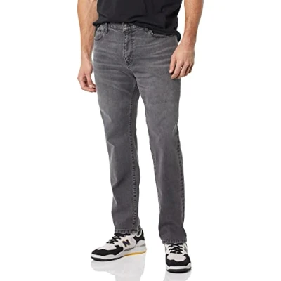 Bild av Amazon Essentials Men&#039;s Jeans atletisk passform, Tvättad grå, 36W / 33L