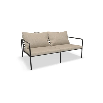 Bild av HOUE AVON 2 Seater Sofa Trädgårdssoffa Papyrus/Black H58 x W159 D99 SH39 cm