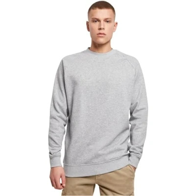 Bild av Build Your Brand herrtröja med Raglan ärmar Sweat Crewneck, finns i 3 färger, storlekar S5XL, Grå ljung, 3XL