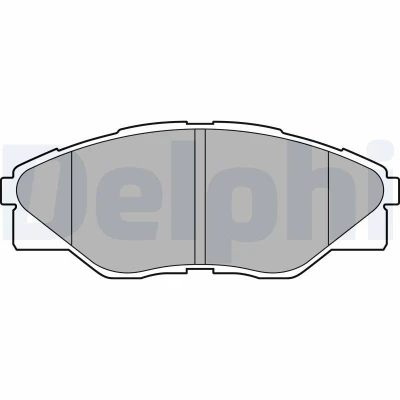 Bild av DELPHI LP2496 Jeu de plaquettes frein sans tôle anti bruit accessoires TOYOTA: HILUX 3 Pick up