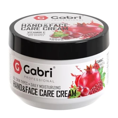 Bild av Gabri POMEGRANAT &amp; röd GRAPES hand Face Care Cream granatäpple druva ansiktsvård kräm med C vitamin 300 ml (1 styck) (granatäpple och druva)