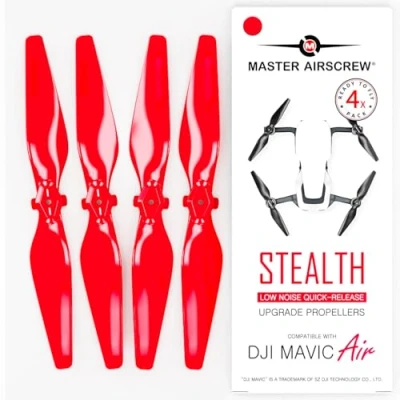 Bild av Master Airscrew Stealth Propellrar för DJI Mavic Air Röd, 4 stycken