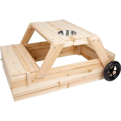 Bild av Small Foot Sandbox with Seating Area and Mud Table