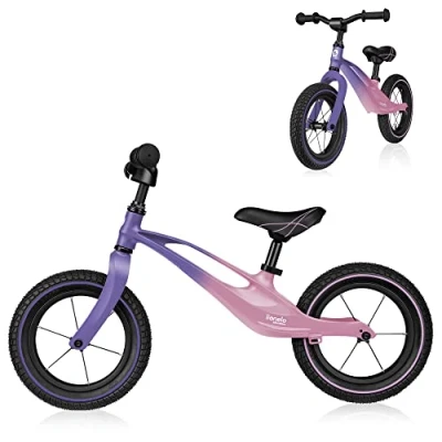 Bild av LIONELO Bart Air Löparcykel Från 2 År Upp Till 30 Kg, Magnesiumram, 12 Tums Hjul, Ratt Och Sadel Justerbara I Höjdled, Rattlås, Fotstöd, Bärhandtag, Ultralätt