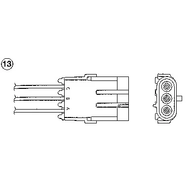 Bild av NGK 0472 Sonde lambda 3 RENAULT: CLIO 2, Kangoo I, 1