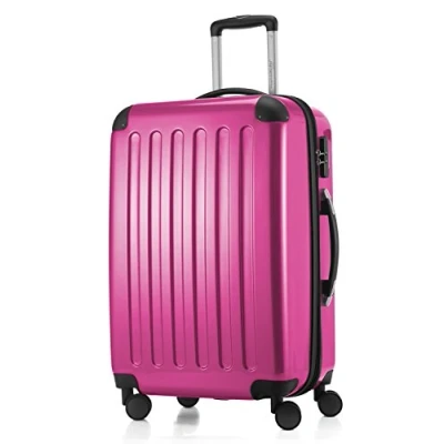 Bild av HAUPTSTADTKOFFER Alex bagage Resväska hård sida spinnvagn 4 hjul expanderbar, Magenta, 65 cm,