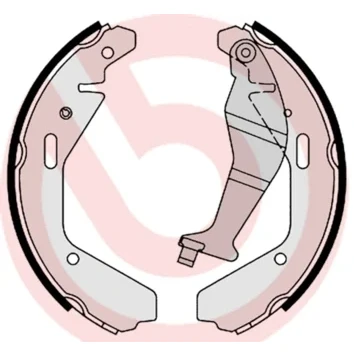 Bild av BREMBO S 79 502 Mâchoires De frein 200 29 avec levier à main SUZUKI: Wagon R+ II 3/5 portes, Ignis 2, I, OPEL: Agila A, SUBARU: JUSTY 3
